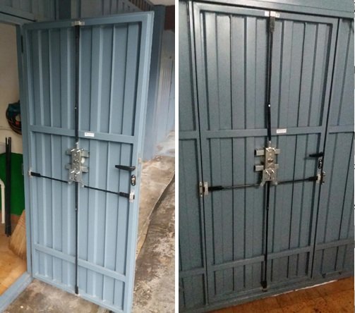 Cerrajería Reyes: Instaladores Cerradura Xai Araña anti-apalancamiento para puerta trastero.