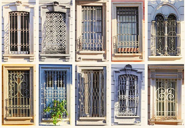 Catálogo visual de rejas fijas ornamentales con motivos de forja clásica para cerramientos en la provincia de Barcelona.