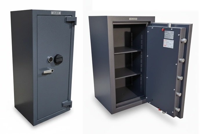Caja fuerte homologada Grado IV de la serie Ollé con panel digital y certificado europeo de resistencia